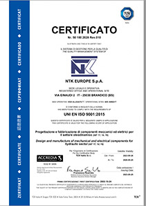 TUV ISO quality system certificate